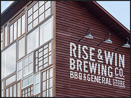 RISE & WIN Brewing Co. BBQ & General Store